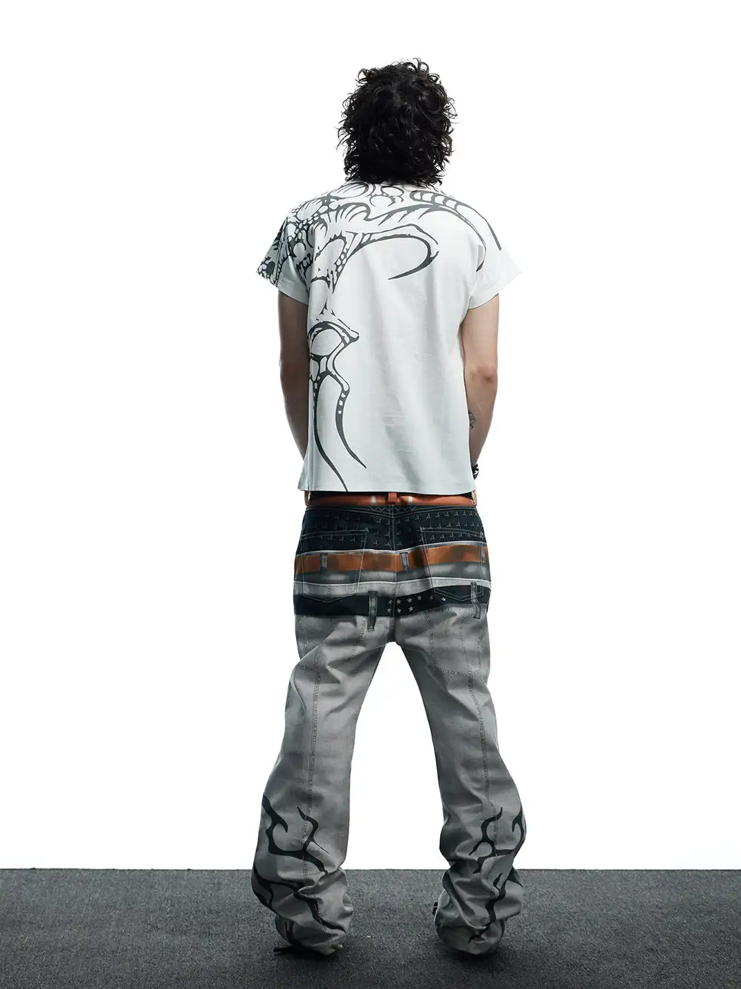 DND4DES | Snake-Print Heavy-Duty Top-Grain Cowhide Belt