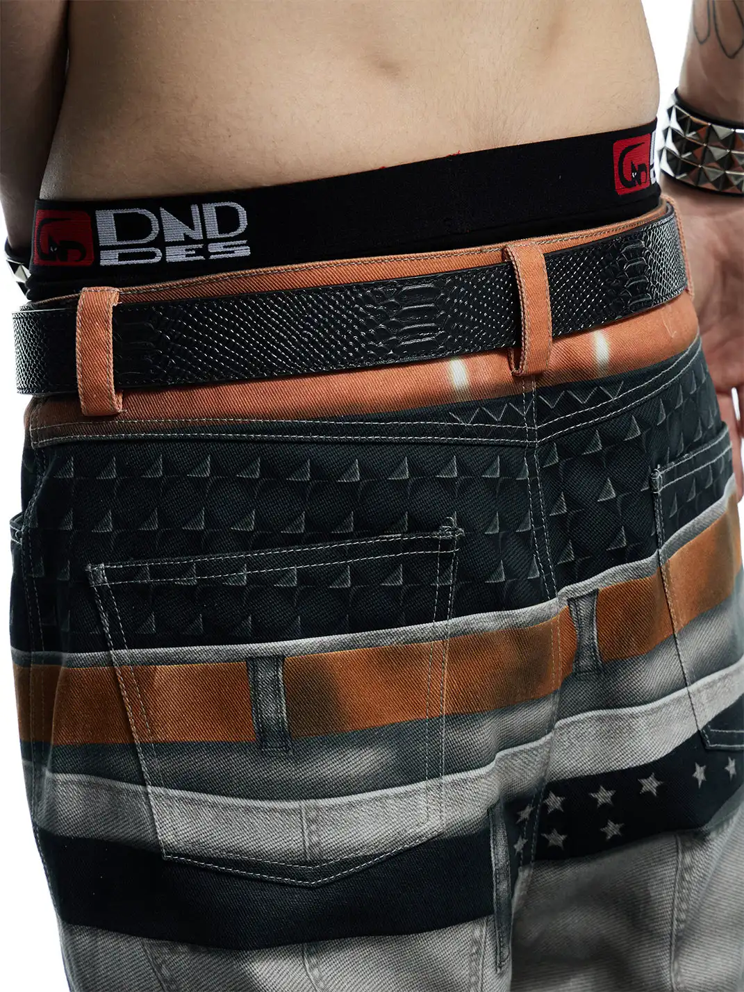 DND4DES | Snake-Print Heavy-Duty Top-Grain Cowhide Belt