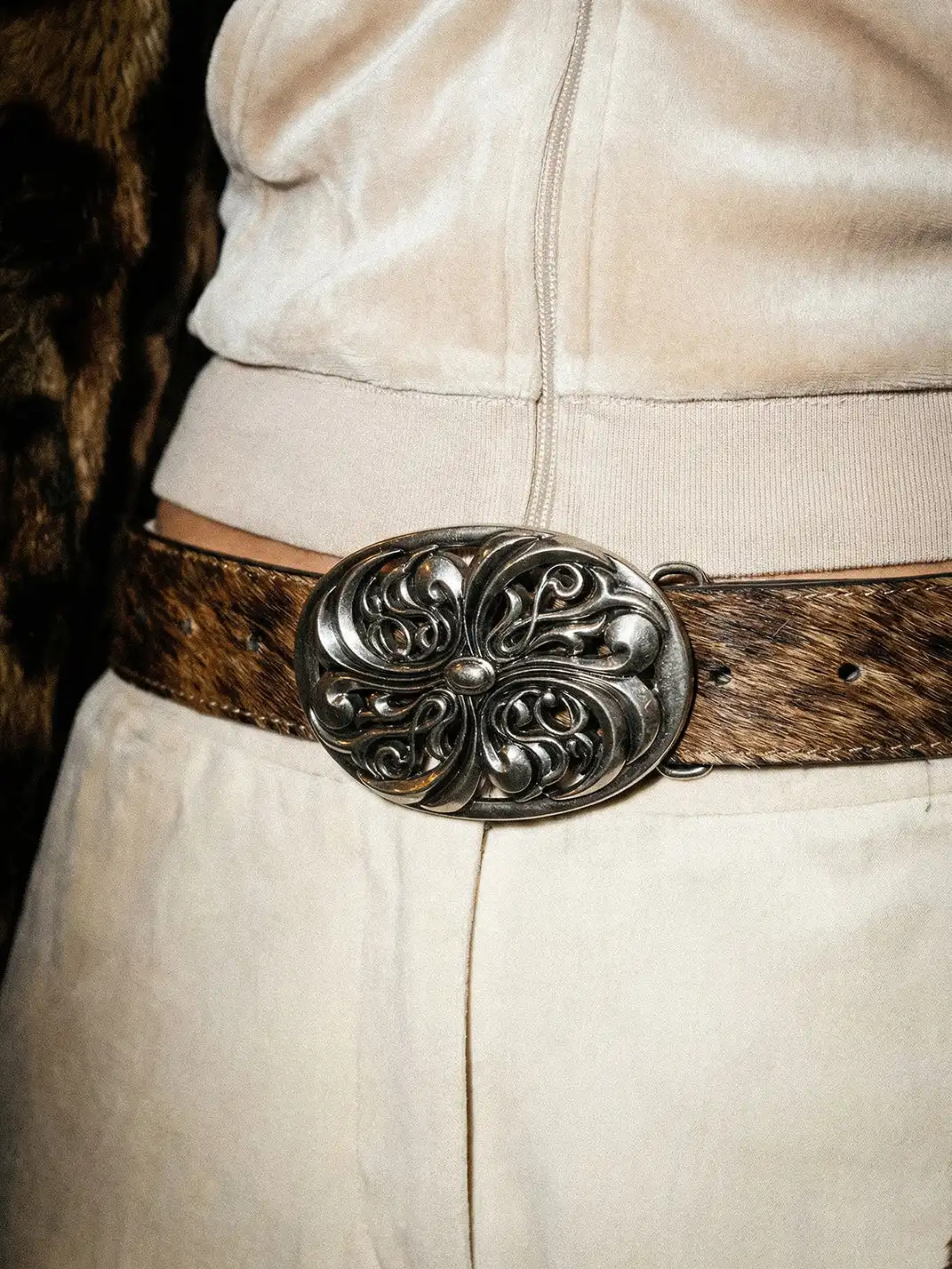 DND4DES | Brown Horsehair Cowhide Belt