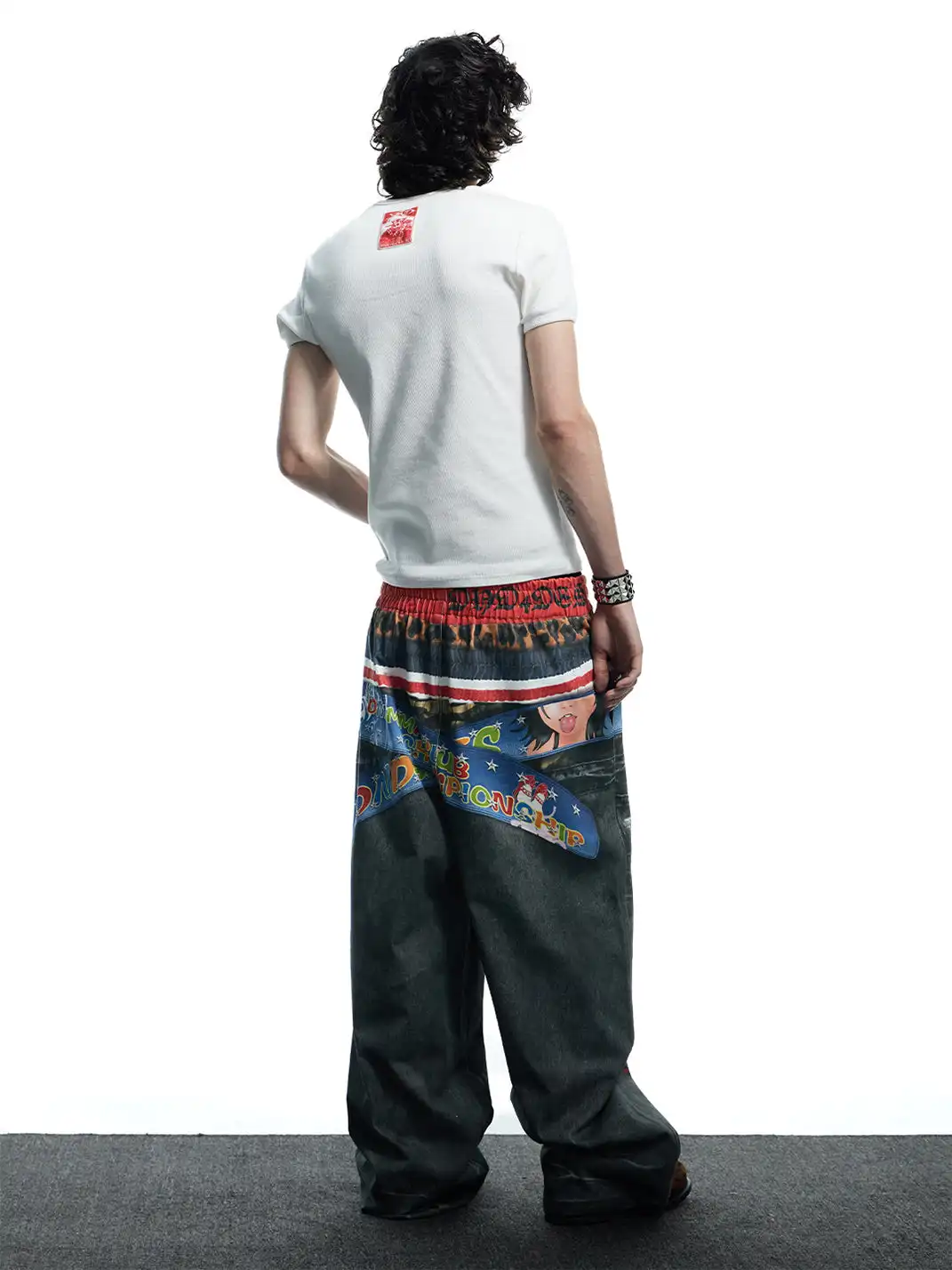 DND4DES | 3D Printed Boxing Gold Belt Knitted Pants