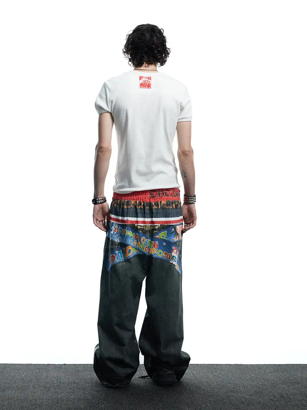 DND4DES | 3D Printed Boxing Gold Belt Knitted Pants