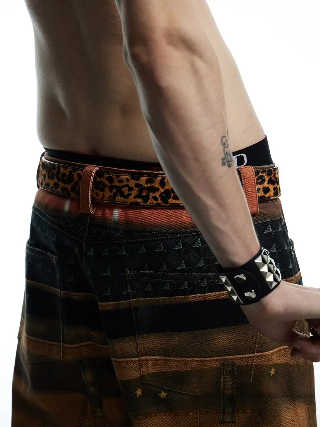 DND4DES | Horsehair Leopard Print Belt