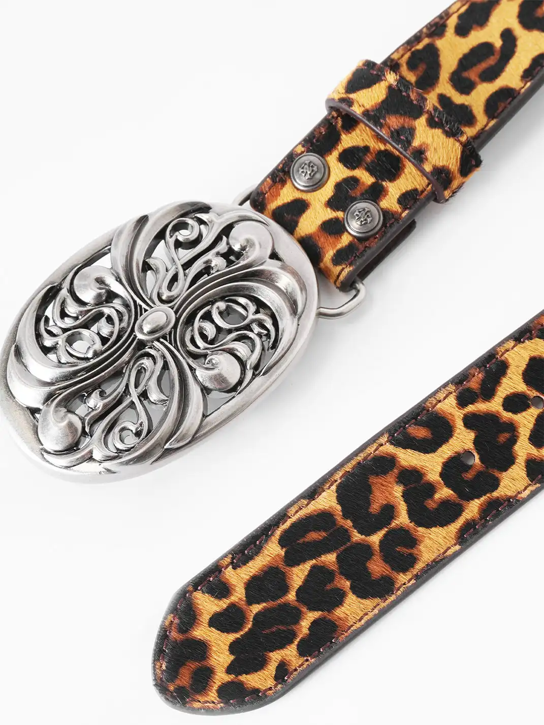 DND4DES | Horsehair Leopard Print Belt