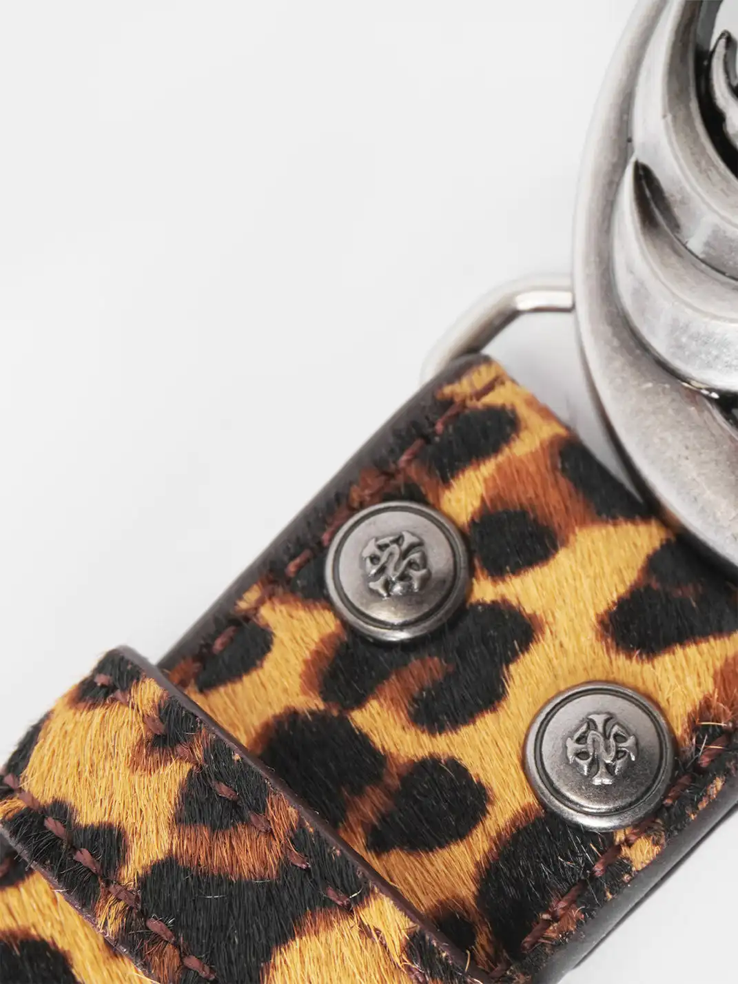 DND4DES | Horsehair Leopard Print Belt