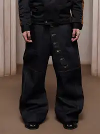 DND4DES | Curved Long Button Cutaway Jeans