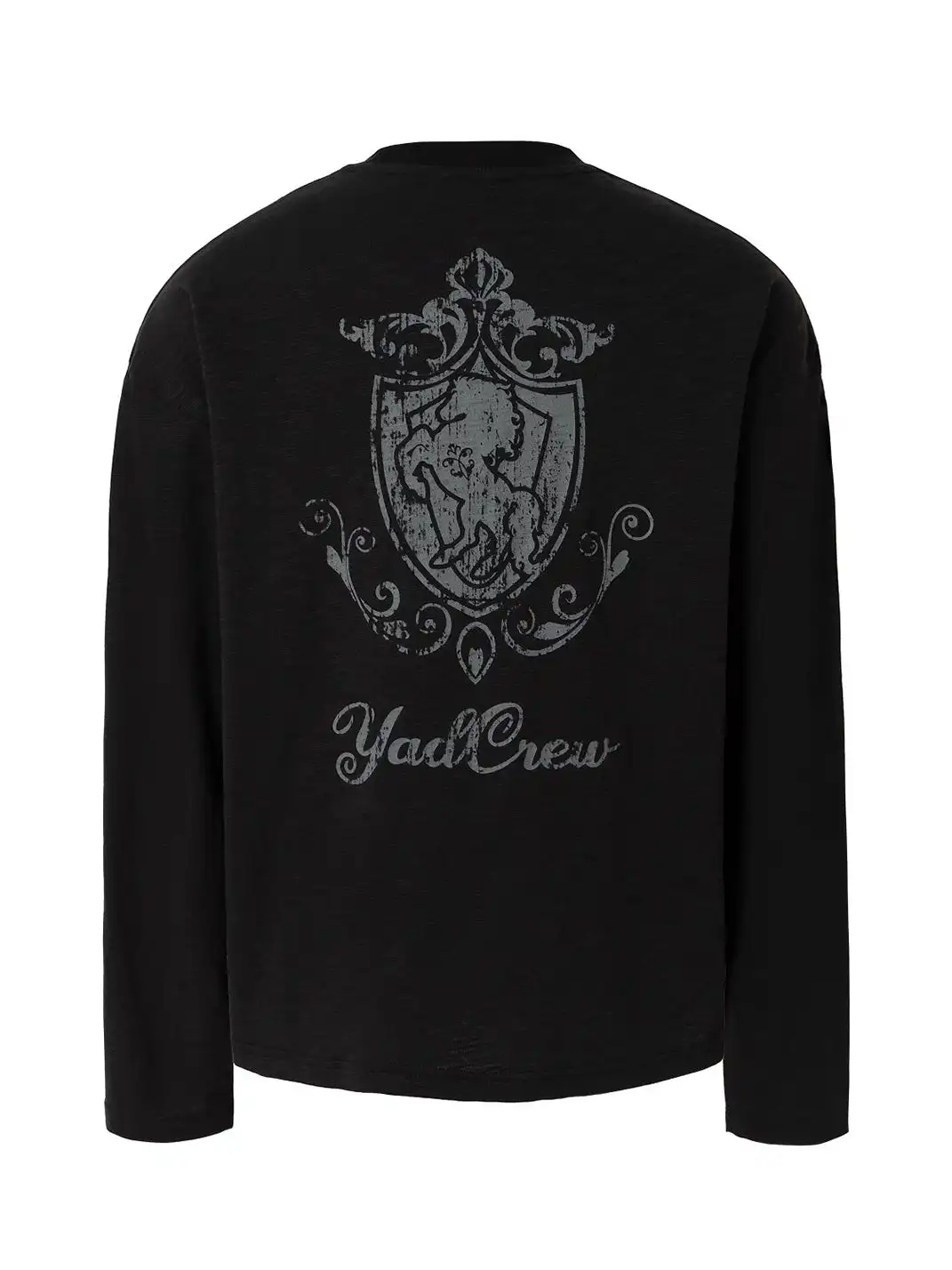 YADcrew | Retro Bamboo Horse Year Long-Sleeve T-Shirt