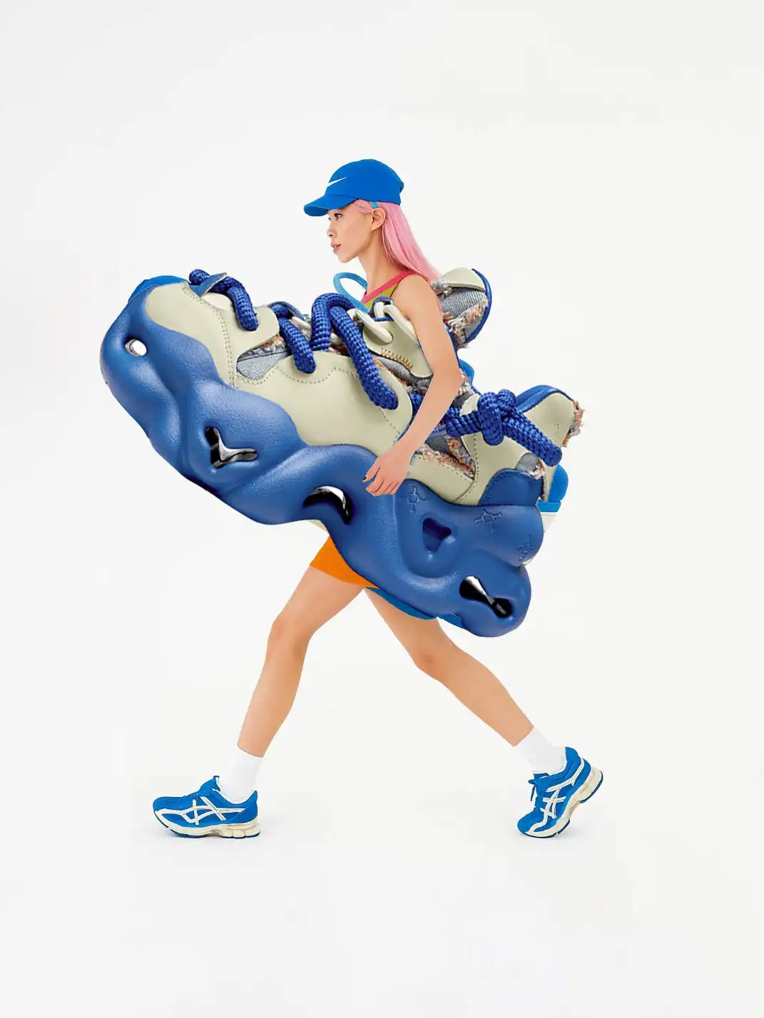 XMZY | 2025 Street Style Leather Dad Shoes-Blue