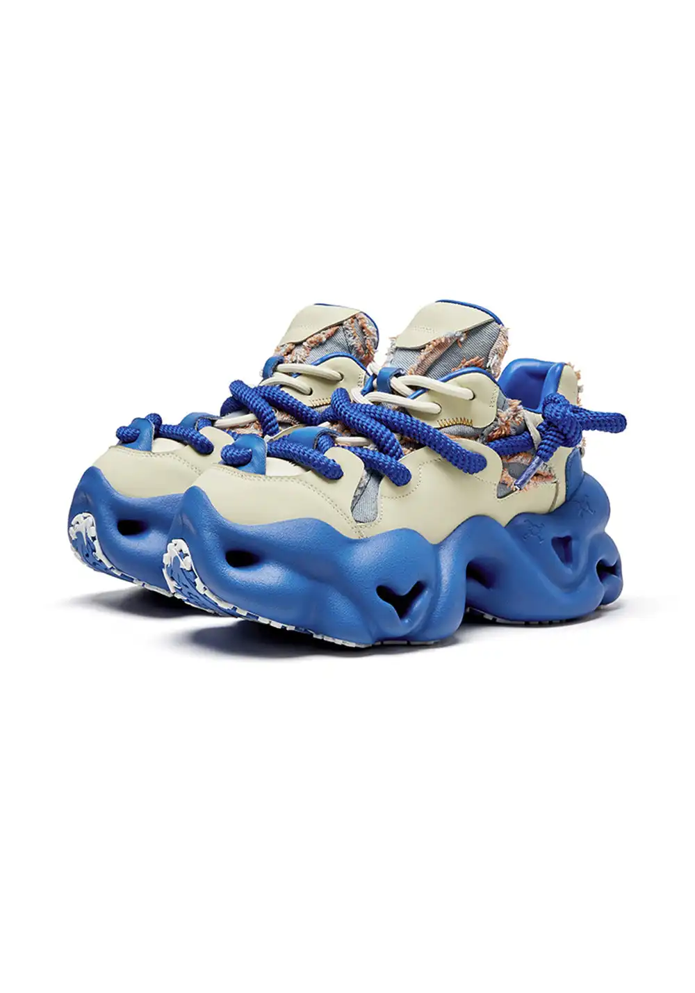 XMZY | 2025 Street Style Leather Dad Shoes-Blue