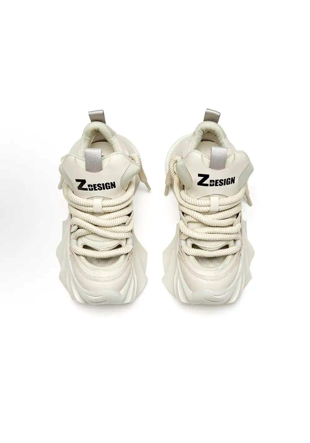 XMZY丨Hollow Platform Sandals -Beige