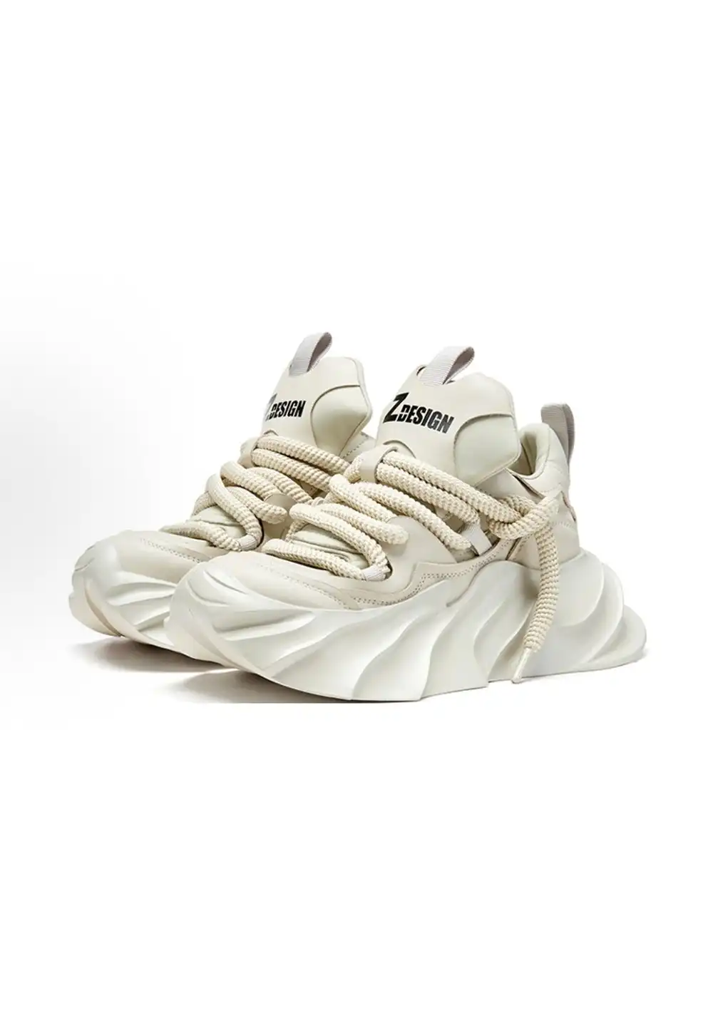 XMZY丨Hollow Platform Sandals -Beige