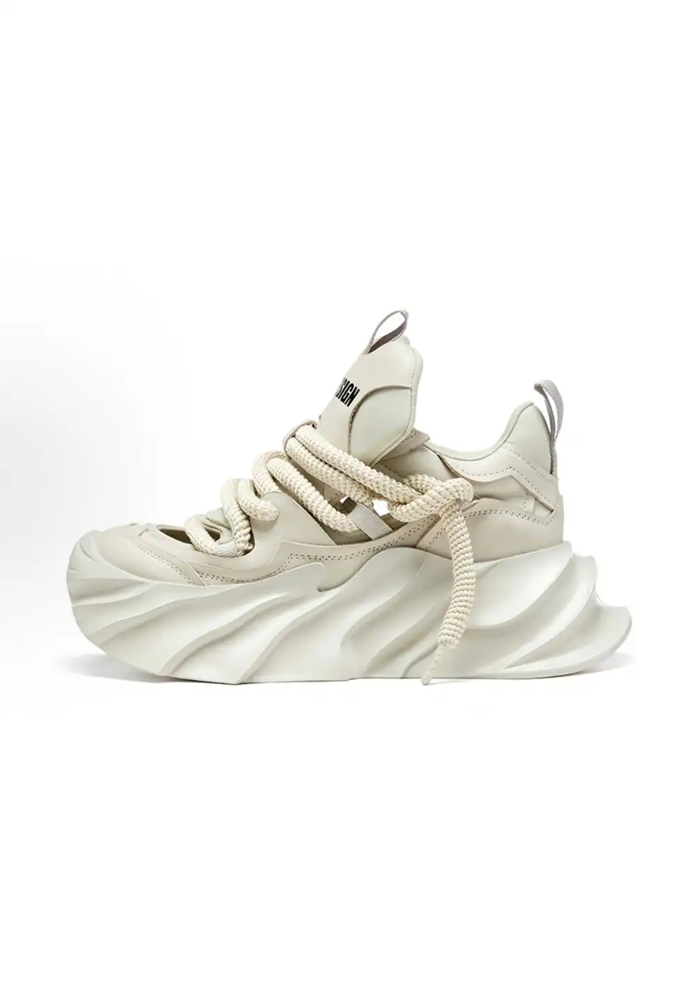 XMZY丨Hollow Platform Sandals -Beige