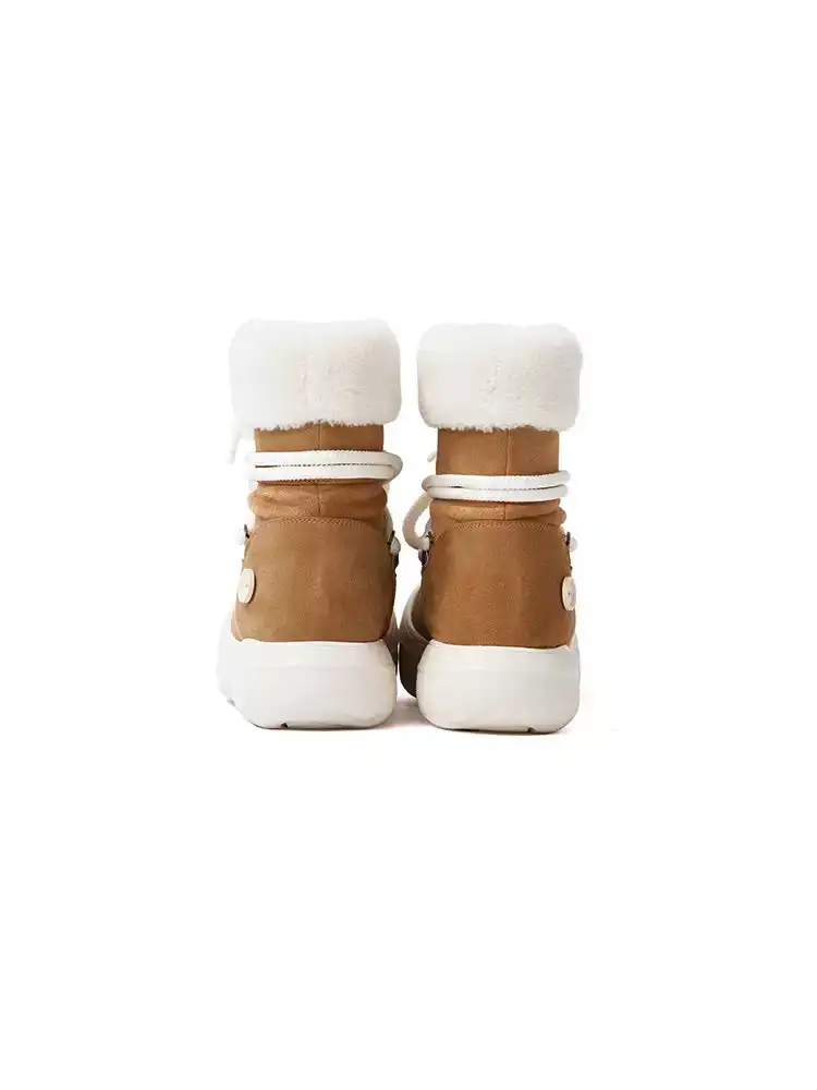 KILLWINNER丨Short Fur Long Tube Snow Boots