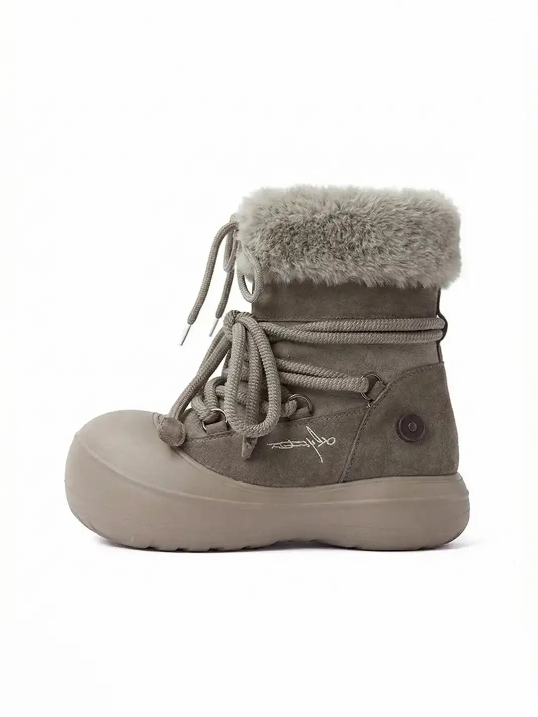 KILLWINNER丨Short Fur Long Tube Snow Boots