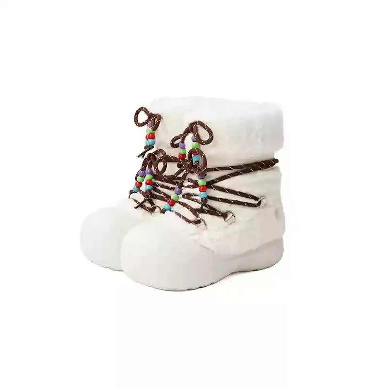 KILLWINNER丨Short Fur Long Tube Snow Boots