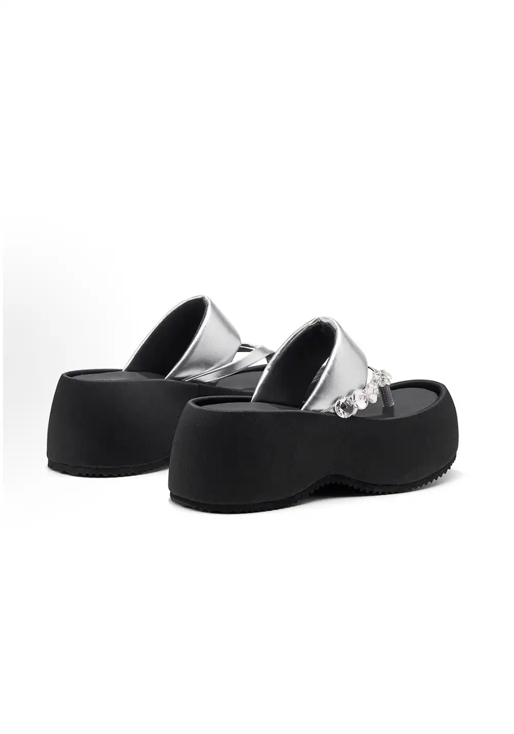 C.BANNER Crystal Platform Flip-Flops