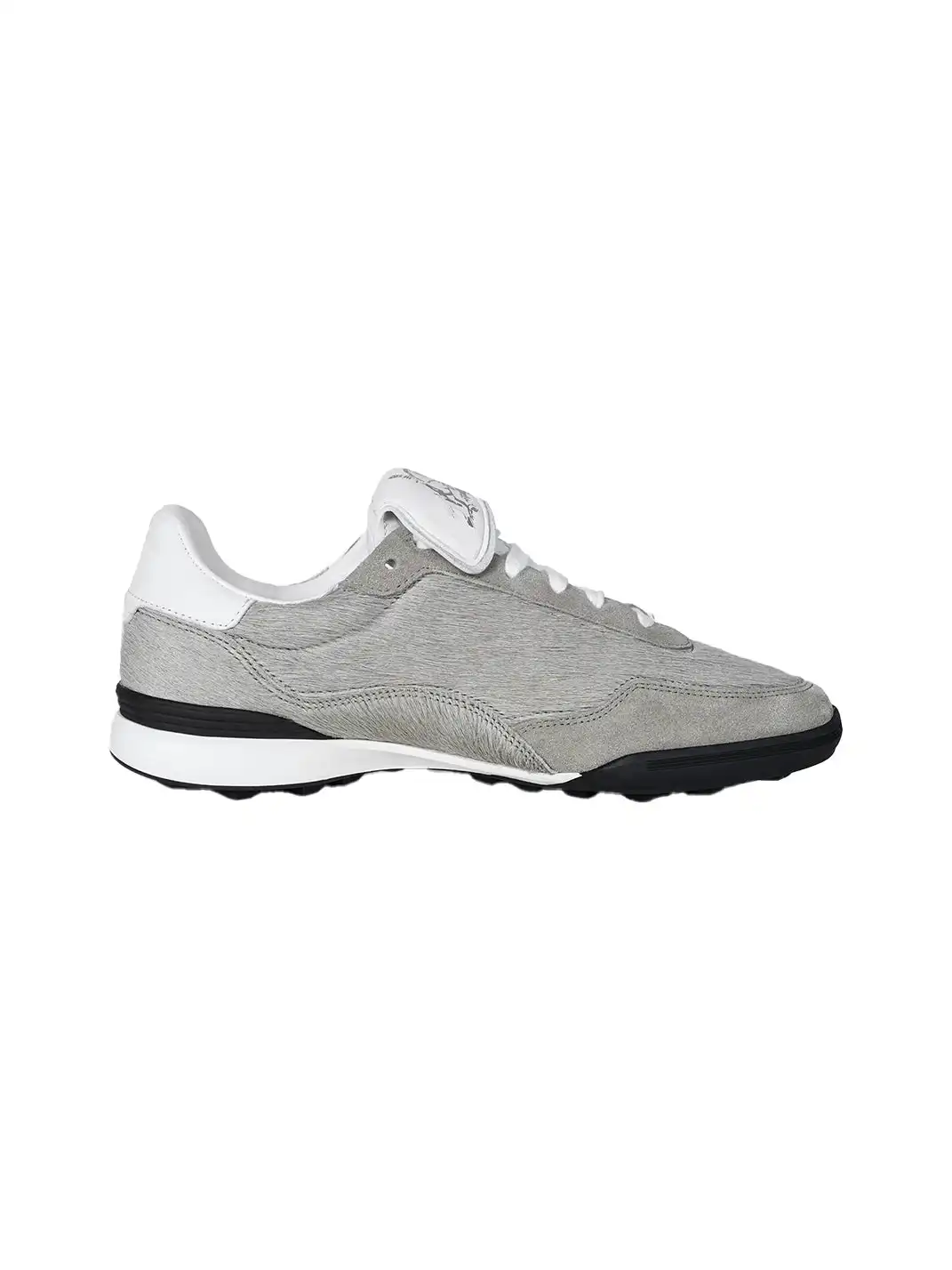 Fourth3ex | Grey Fur-Lined Platform Sneakers