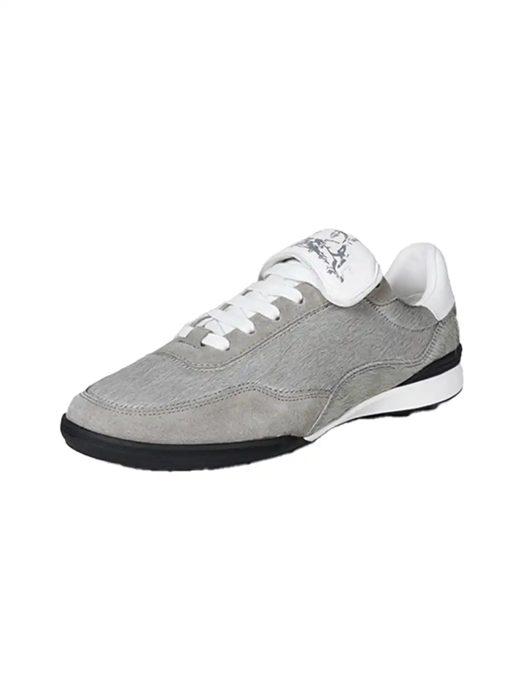Fourth3ex | Grey Fur-Lined Platform Sneakers