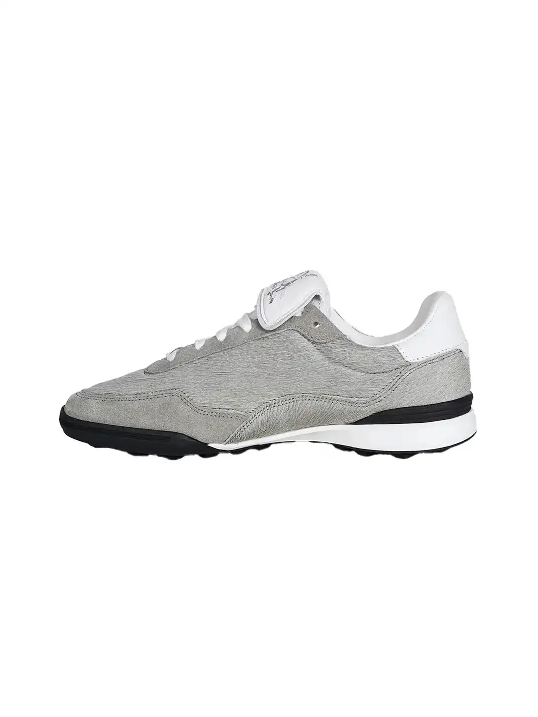 Fourth3ex | Grey Fur-Lined Platform Sneakers