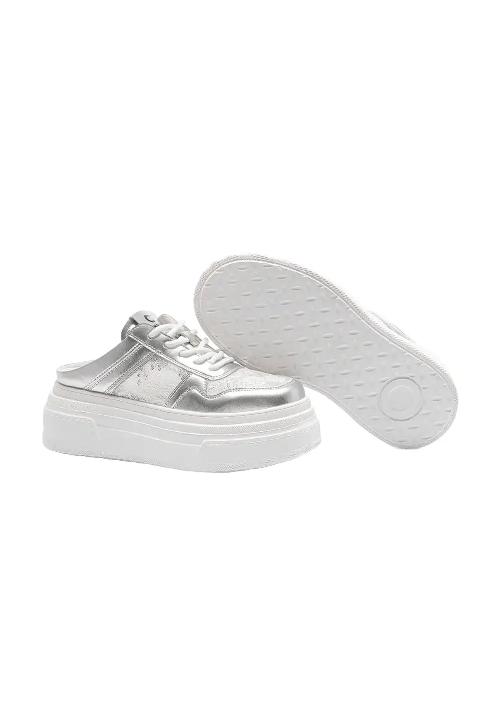 C.BANNER丨Lace Platform Slip-On Mules