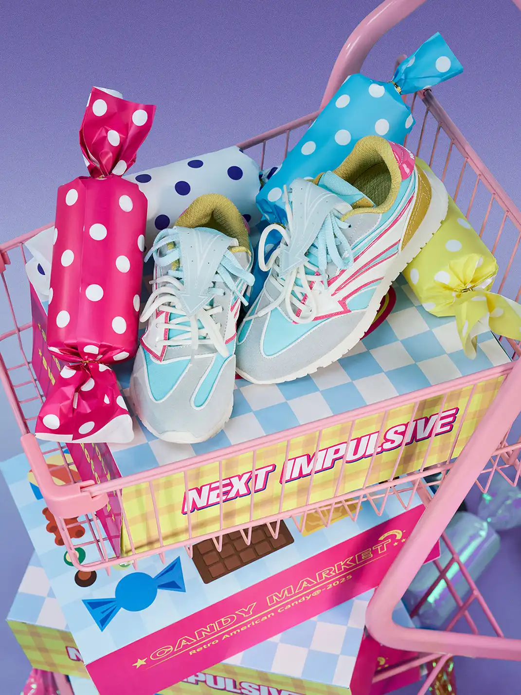 NEXT IMPULSIVE | Arrow Multicolor German Trainers-Blue&Pink
