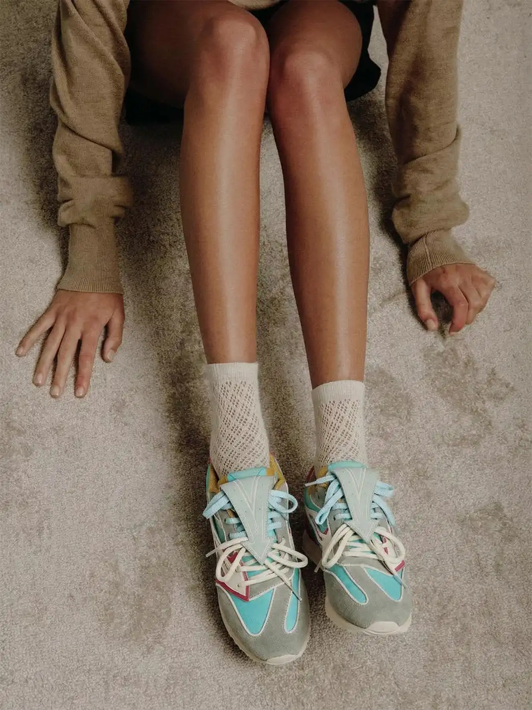 NEXT IMPULSIVE | Arrow Multicolor German Trainers-Blue&Pink