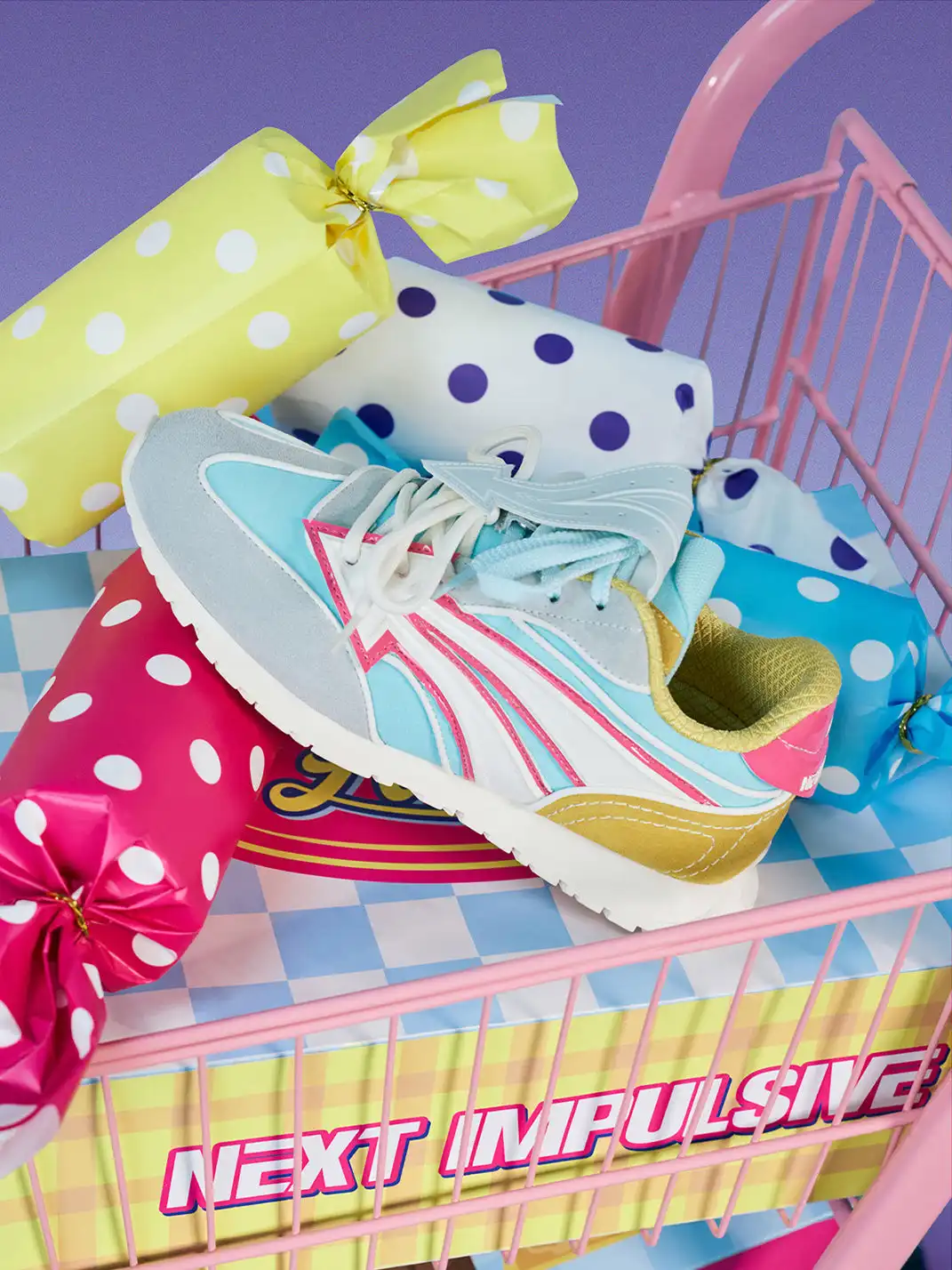 NEXT IMPULSIVE | Arrow Multicolor German Trainers-Blue&Pink