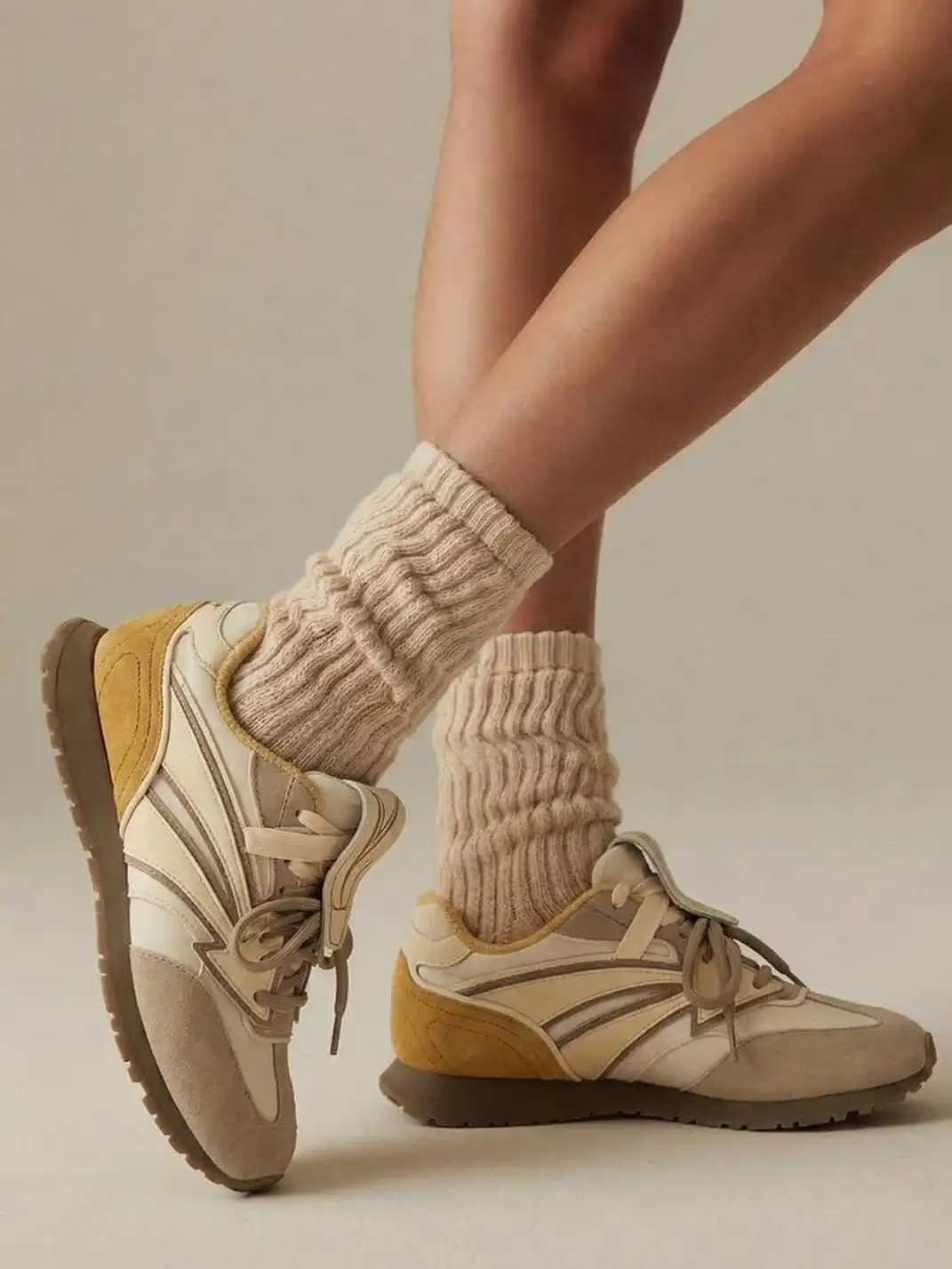 NEXT IMPULSIVE | Arrow Multicolor German Trainers-Coffee