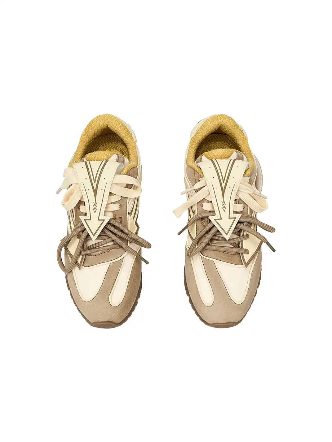 NEXT IMPULSIVE | Arrow Multicolor German Trainers-Coffee