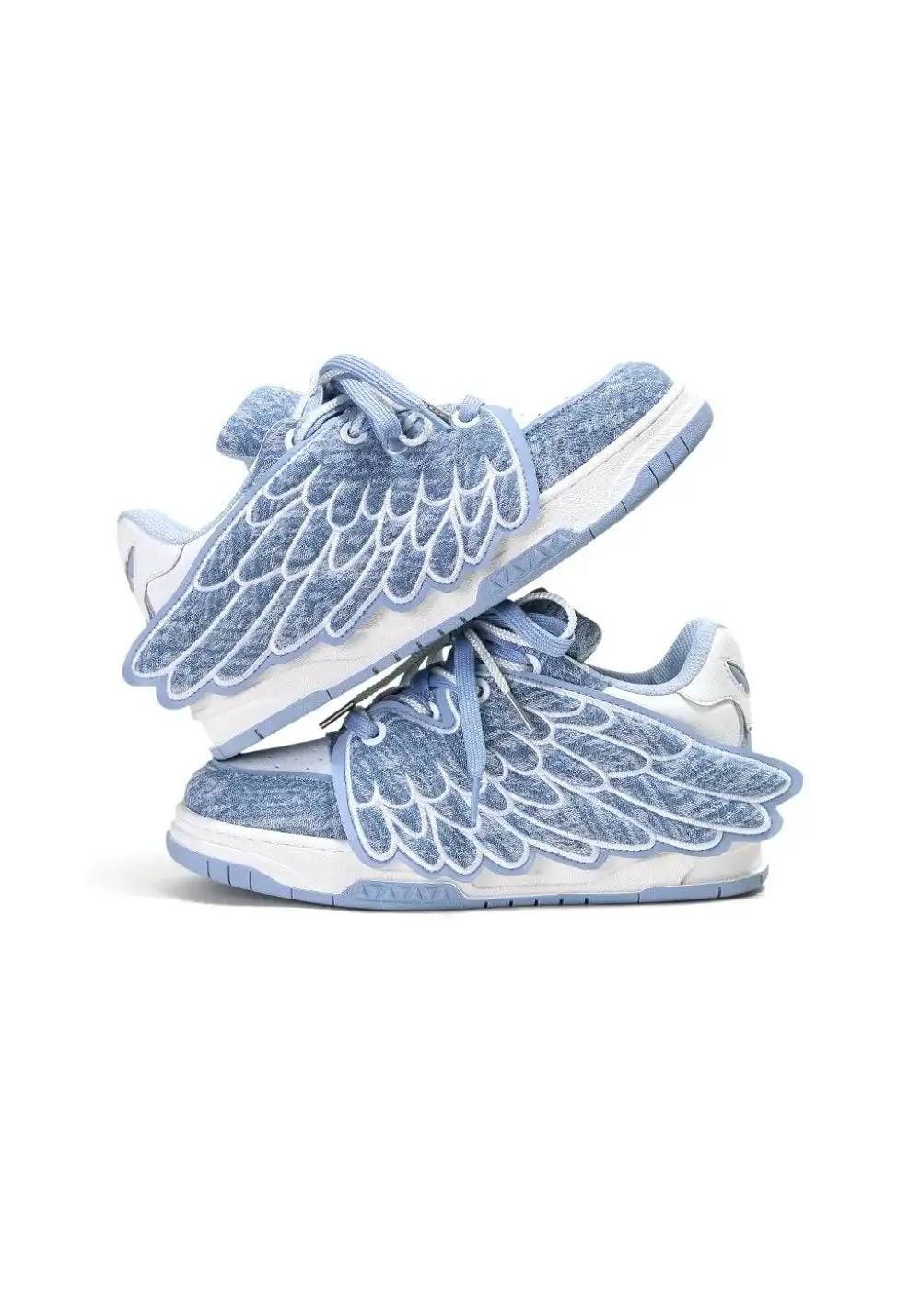 ADC丨Winged Feather Skate Shoes Platform Sole-Blue