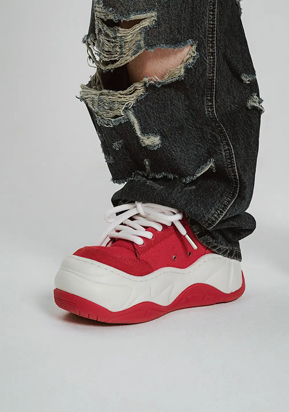 FYSPR丨WiFi 1.0 Wave Platform Shoes-Red