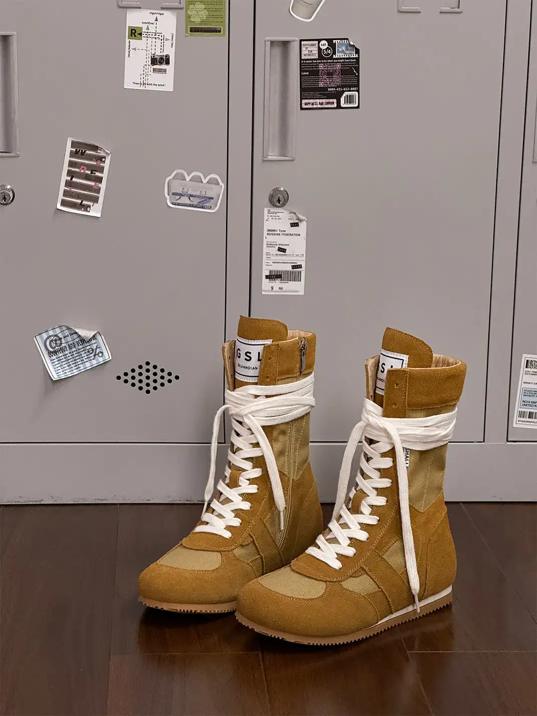 GSL | "Knockout" Hybrid Boxing Trainer Boots-Yellow