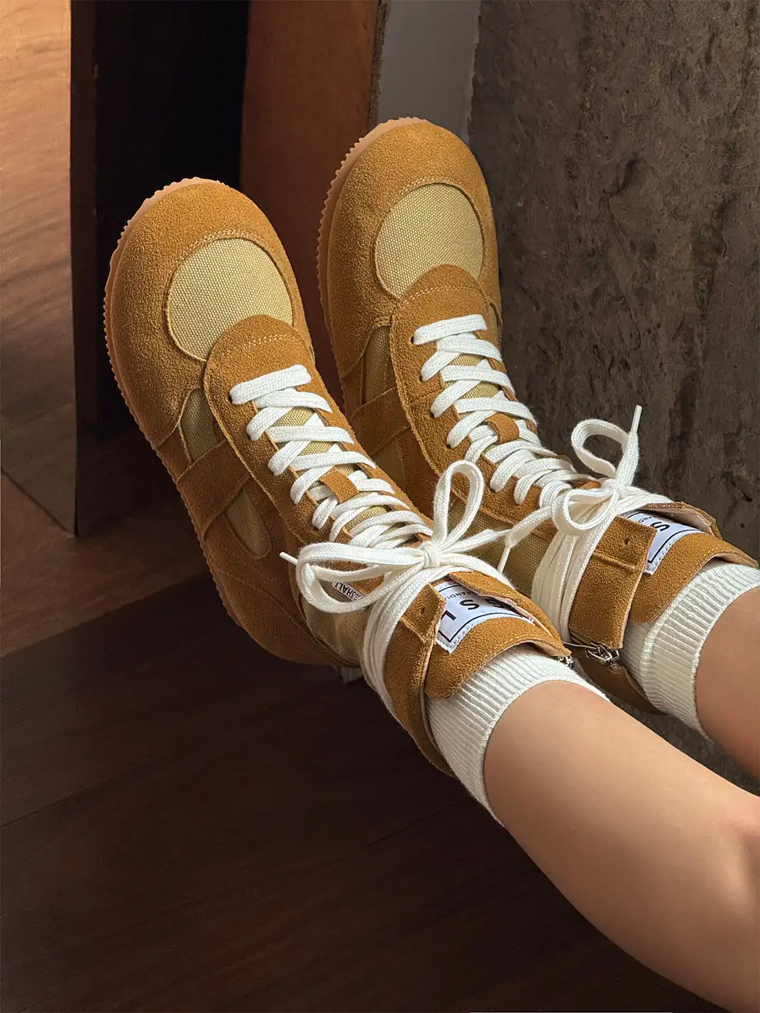GSL | "Knockout" Hybrid Boxing Trainer Boots-Yellow