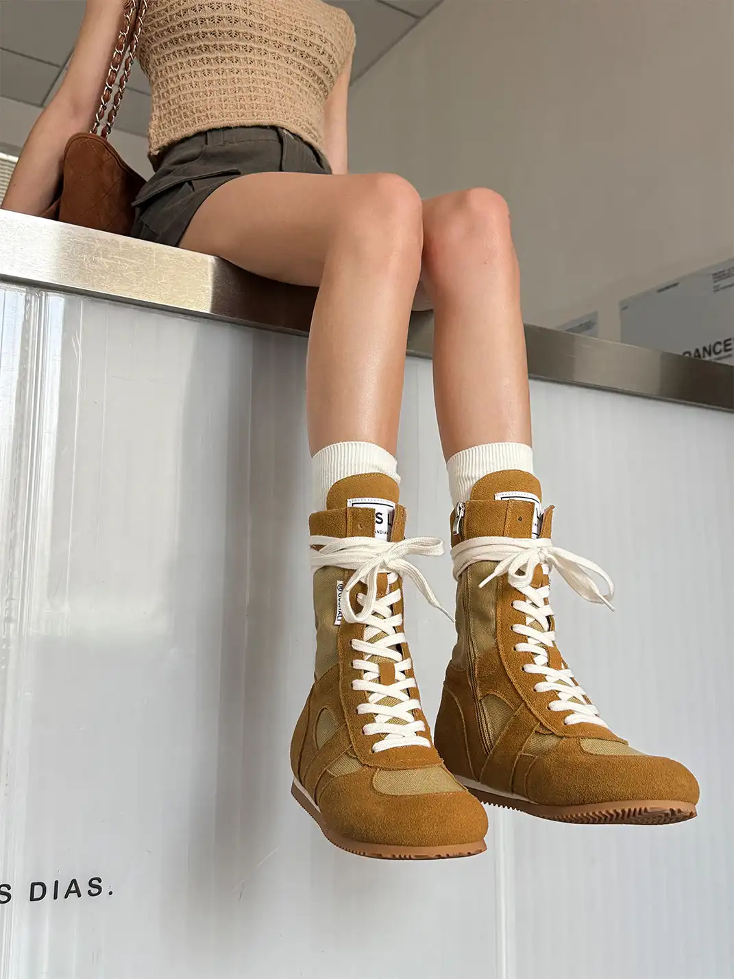 GSL | "Knockout" Hybrid Boxing Trainer Boots-Yellow