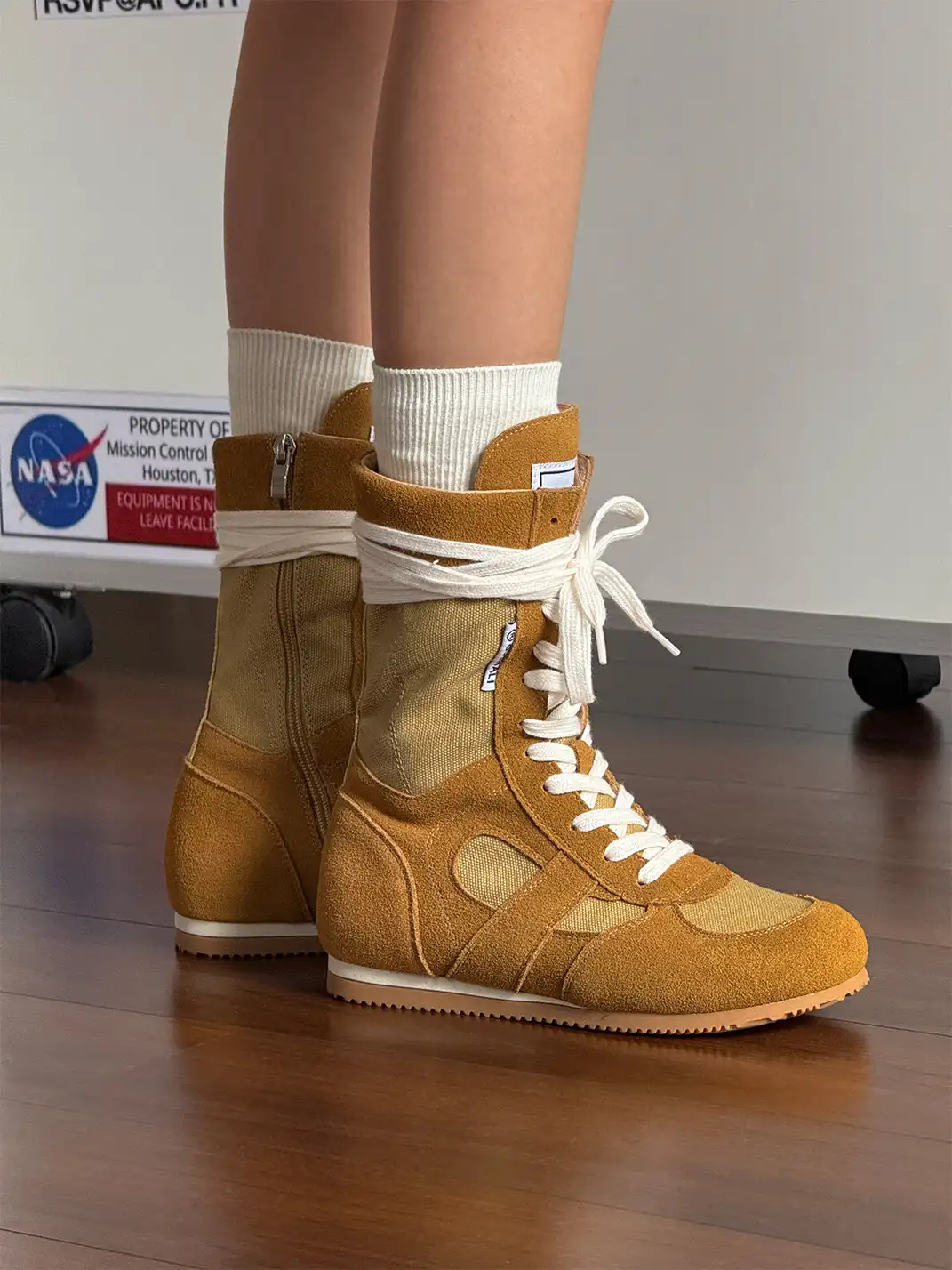 GSL | "Knockout" Hybrid Boxing Trainer Boots-Yellow