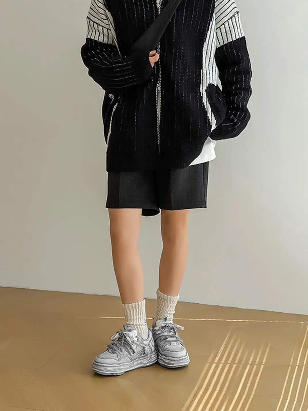 FGMM | Vintage Washed Wavy Sole Chunky Sneakers