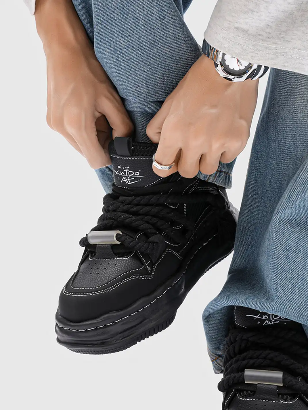 FGMM | 7CM Wavy Sole Chunky Sneakers