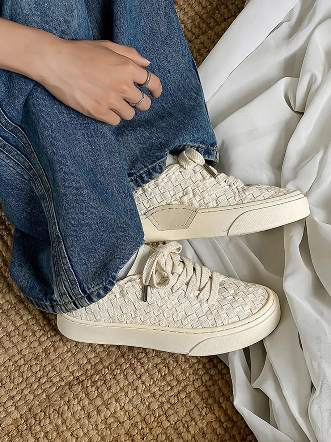 FGMM | Woven Platform Shoes