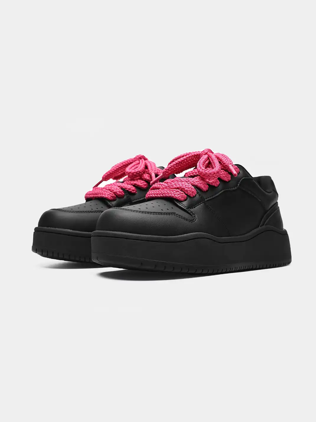 FGMM | Contrast Lacing Structured Chunky Sneakers