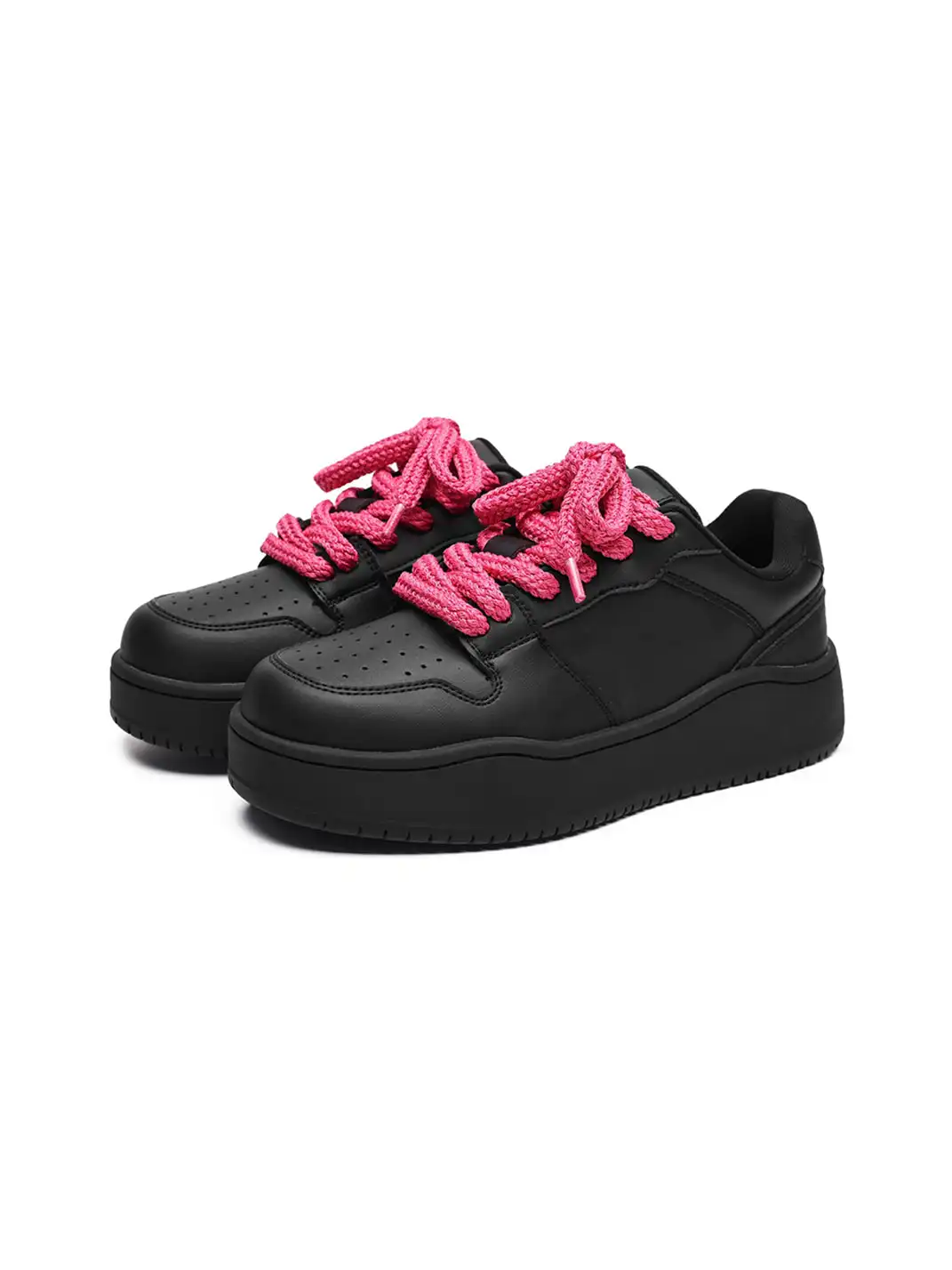 FGMM | Contrast Lacing Structured Chunky Sneakers