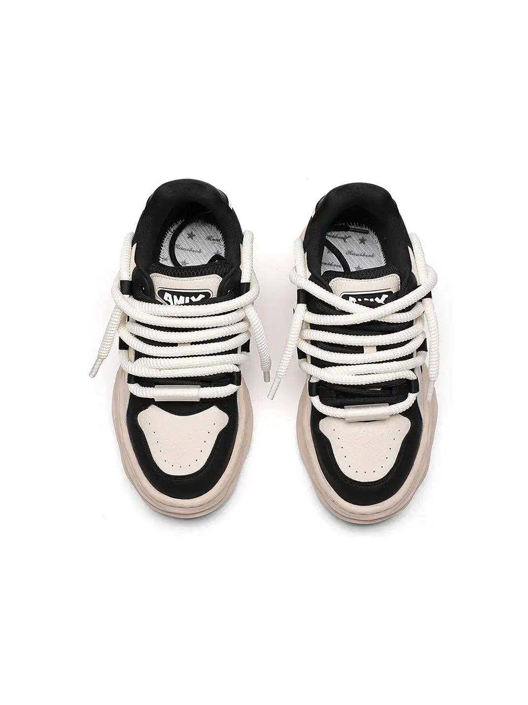 FGMM | Paneled Upper Wavy Sole Chunky Sneakers
