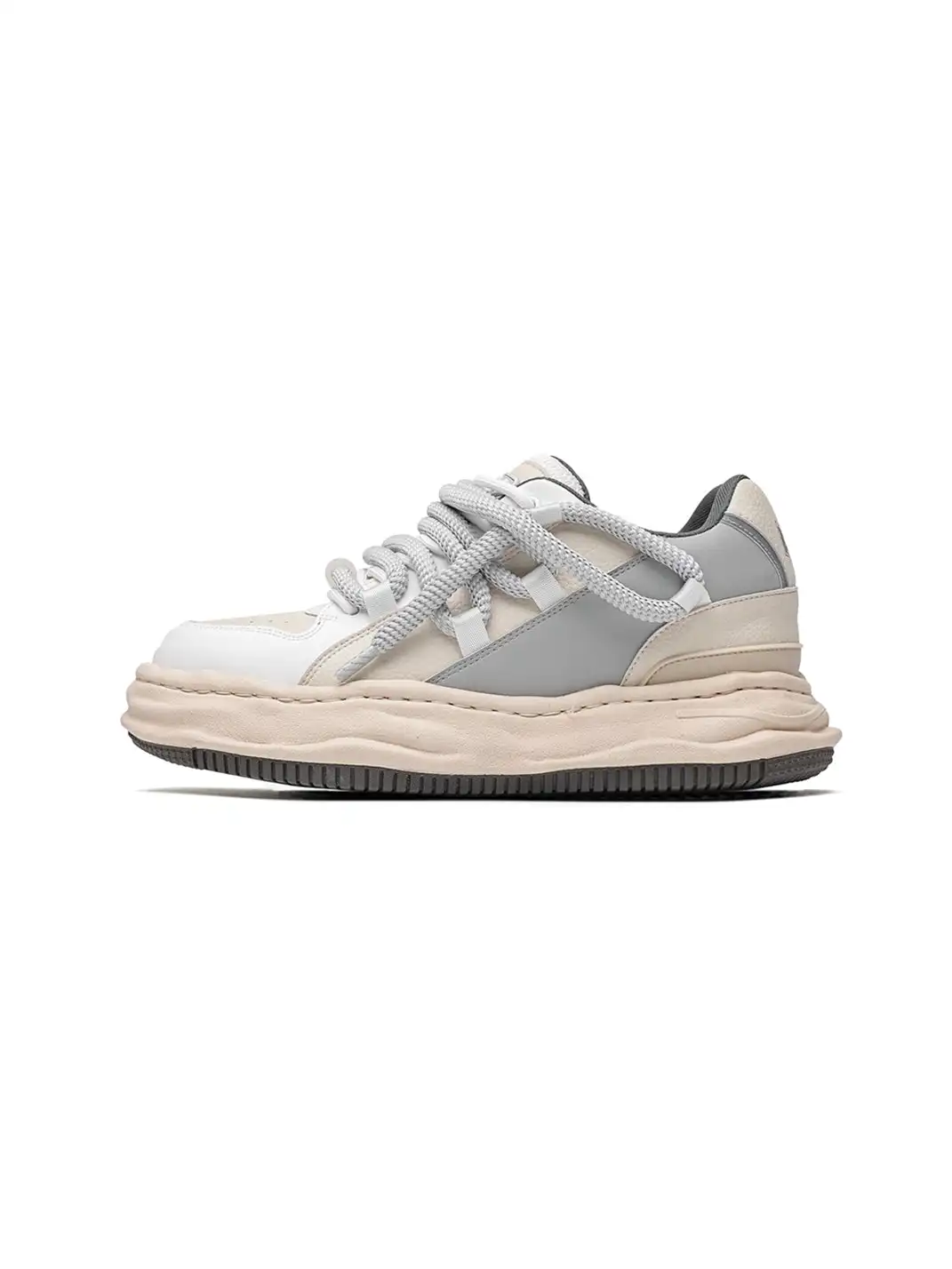 FGMM | Paneled Upper Wavy Sole Chunky Sneakers