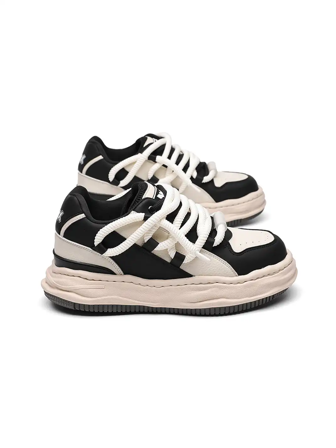 FGMM | Paneled Upper Wavy Sole Chunky Sneakers