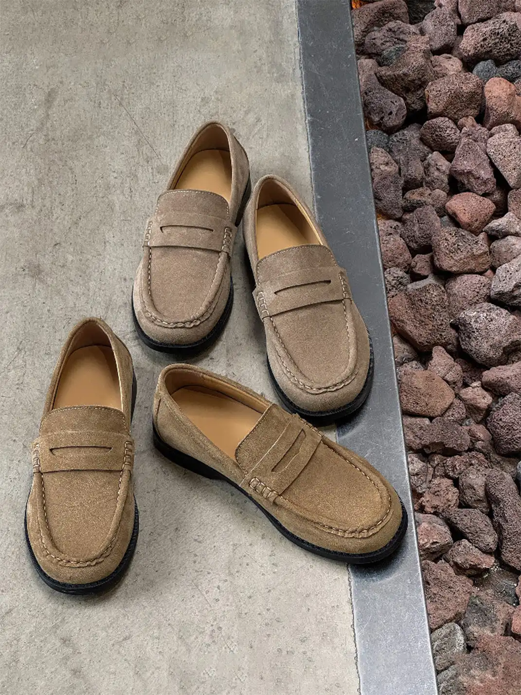 FGMM | Calfskin Square Toe Loafers
