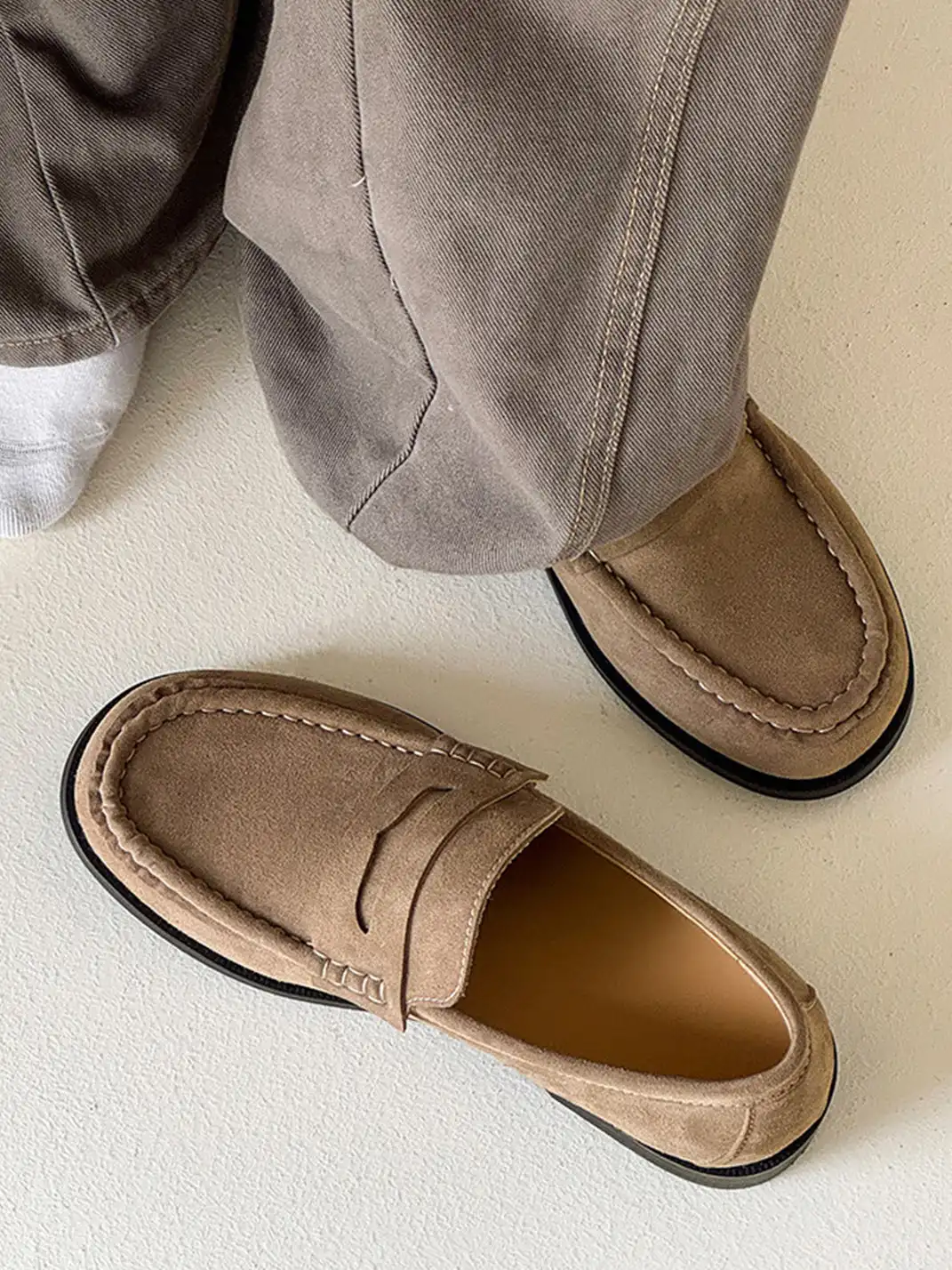 FGMM | Calfskin Square Toe Loafers