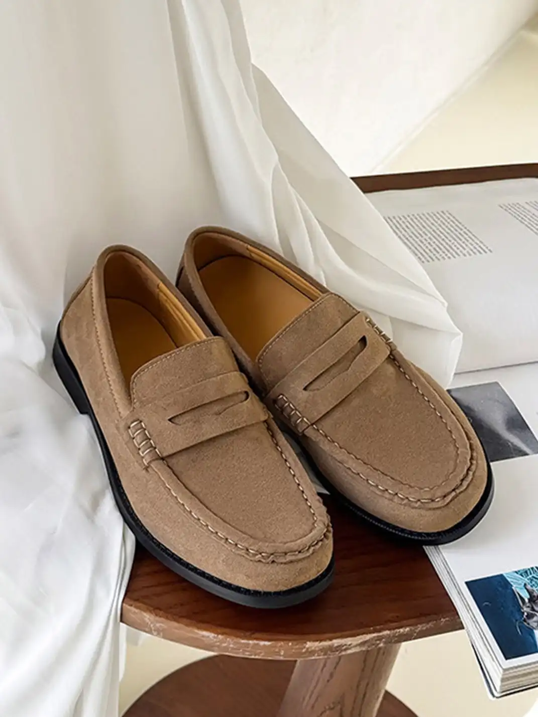 FGMM | Calfskin Square Toe Loafers