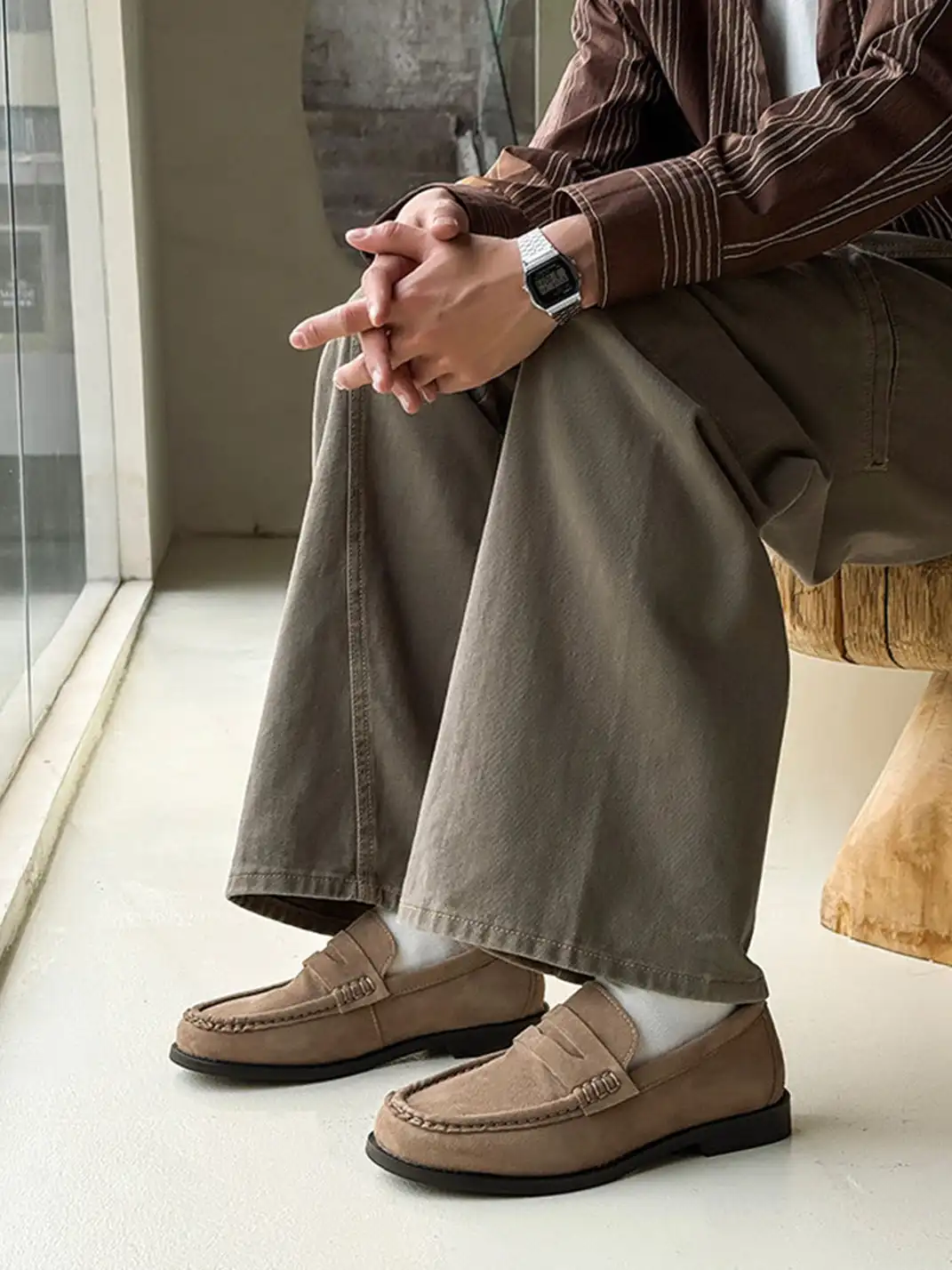 FGMM | Calfskin Square Toe Loafers