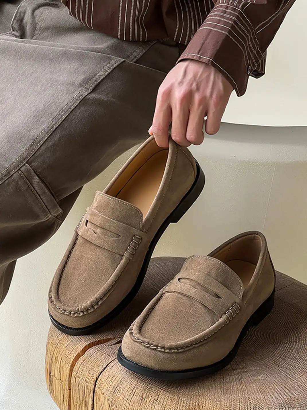 FGMM | Calfskin Square Toe Loafers
