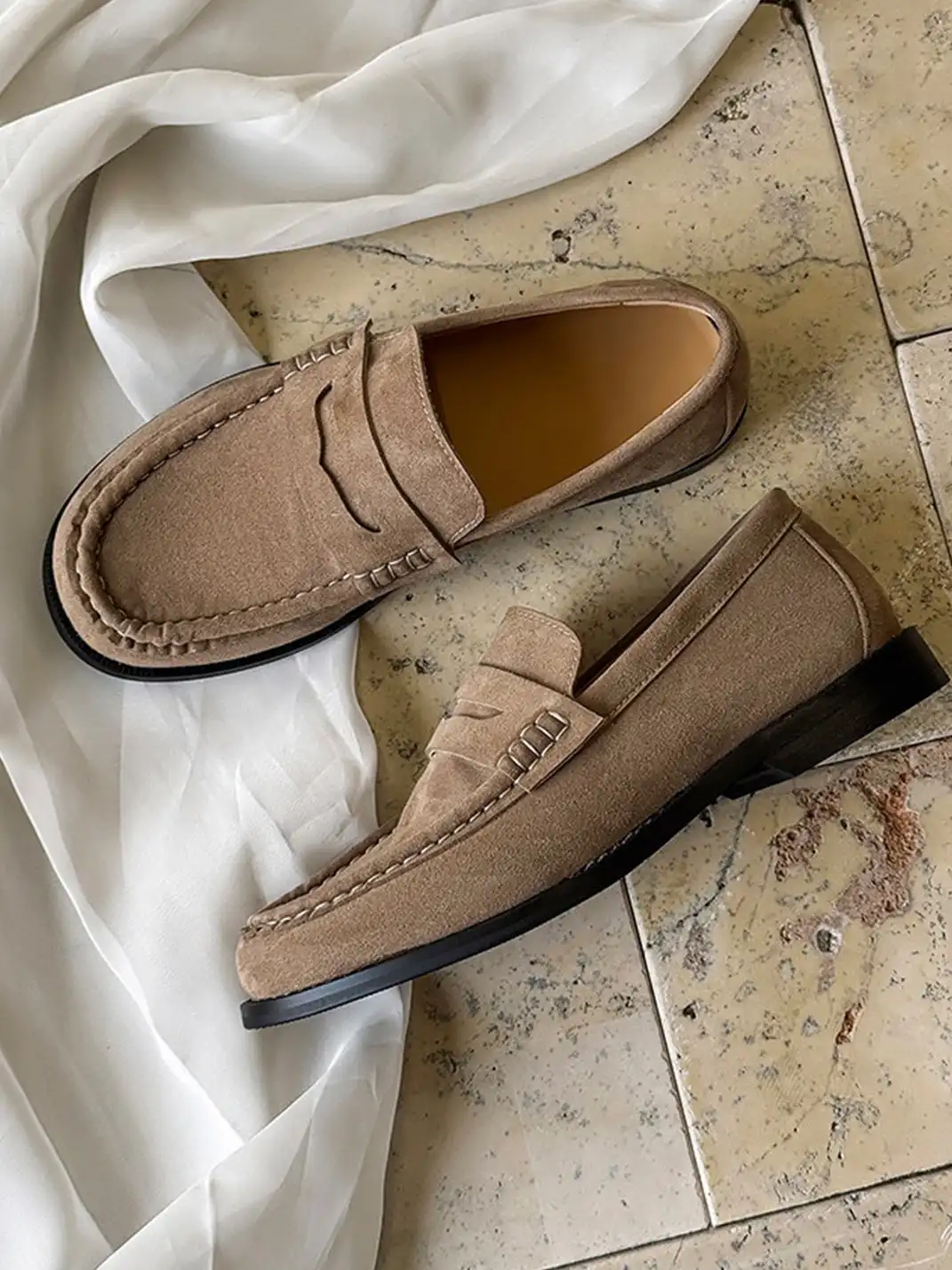 FGMM | Calfskin Square Toe Loafers