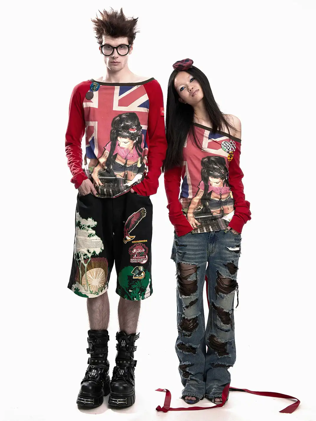 Fruitanari | DJ Print Long Sleeve T-shirt