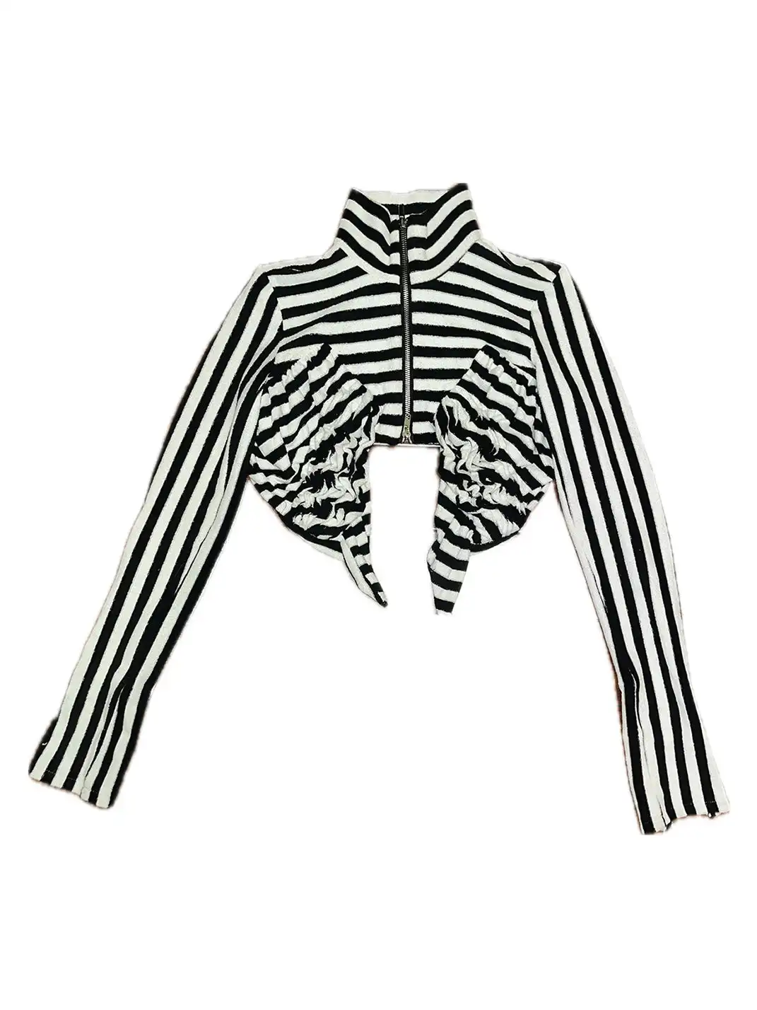 Fruitanari | Striped Deconstructed Crop Top